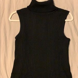 Women’s tight fitting turtleneck tank